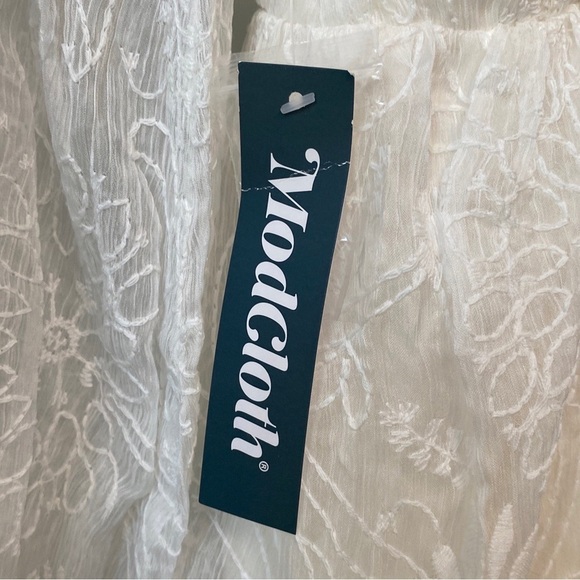 ModCloth Just the Beginning Boho Maxi Wedding Embroidered Dress Size 1X NWT - Picture 8 of 15